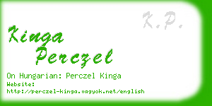 kinga perczel business card